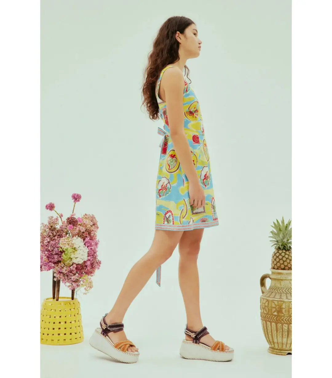 Alemais Emilio Mini Dress Multi Size AU 12 for rent on The Volte - main image