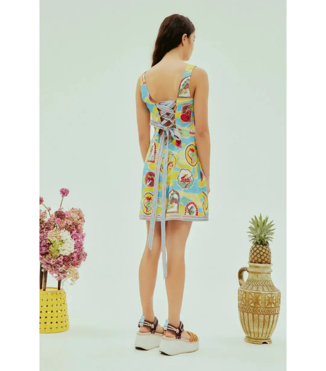 Alemais Emilio Mini Dress Multi Size AU 12 for rent on The Volte - main image