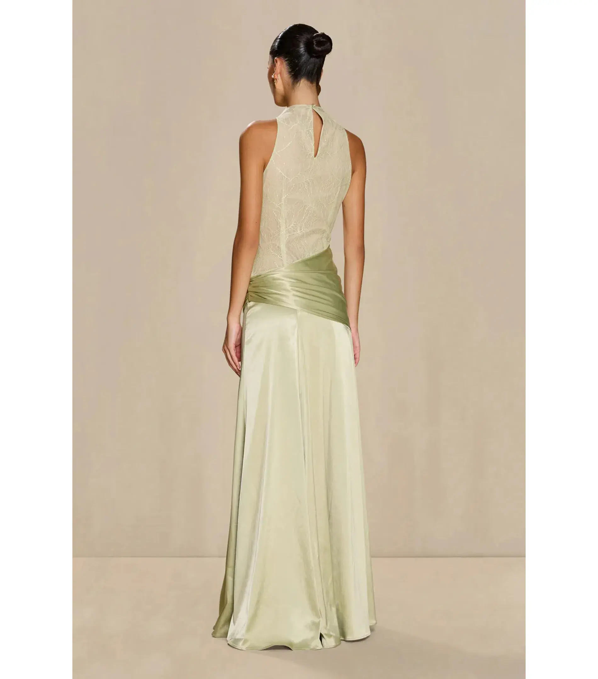 Sonya Moda Dahlia Gown in Pistachio Size AU 8 - Image 2