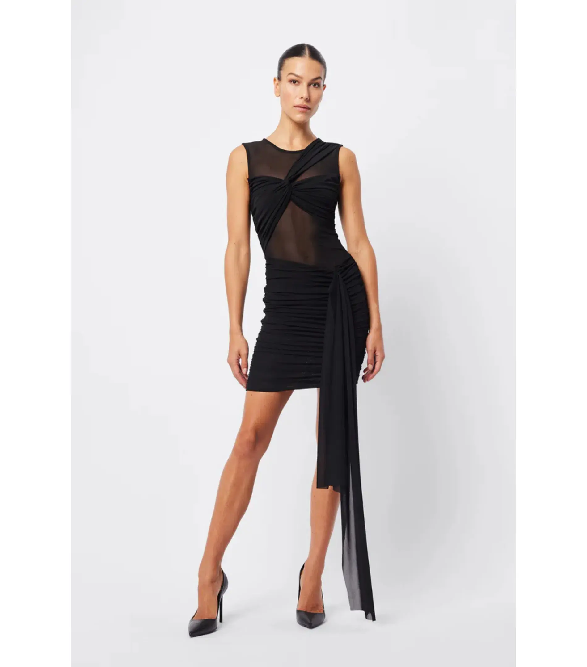 Mossman Rebound Mini Dress Black Size AU 8 - Image 1