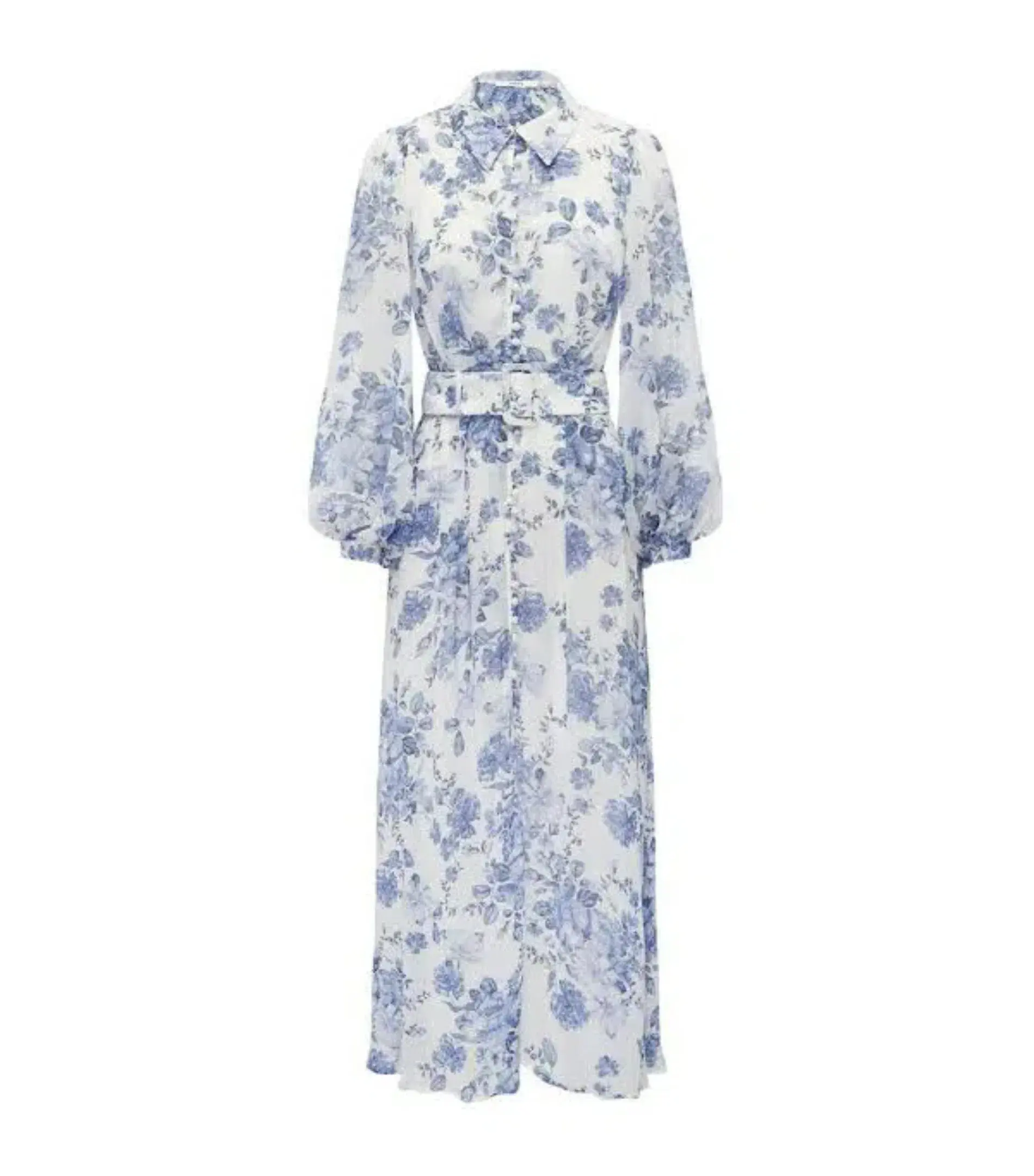 Sheike Bella Blue Maxi Dress Floral Size AU 14 - Image 6