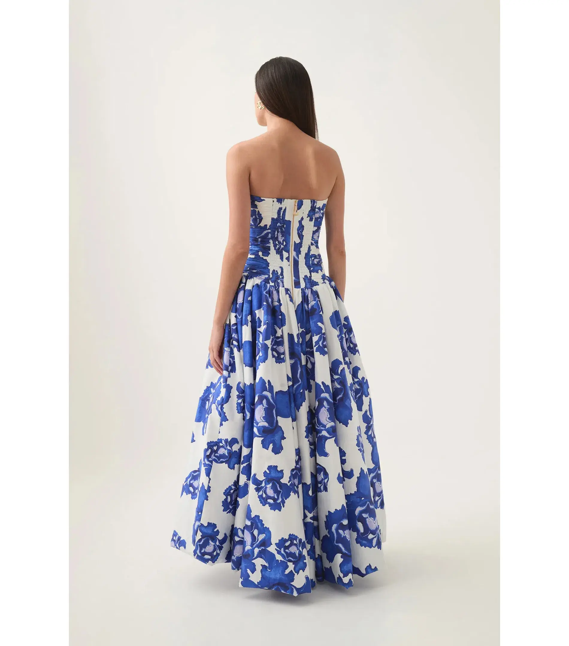 Aje Behold Maxi Dress in Boldly Booming Cobalt Size AU 8 - Image 3