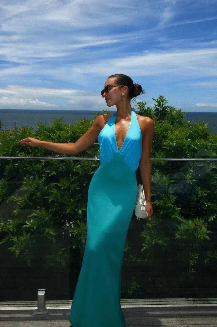 The Wolf Gang Oahu Slip Dress Aquamarine Size S / AU 8 - Image 5