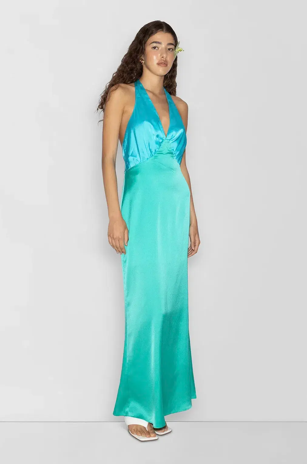 The Wolf Gang Oahu Slip Dress Aquamarine Size M / AU 10 - Image 4