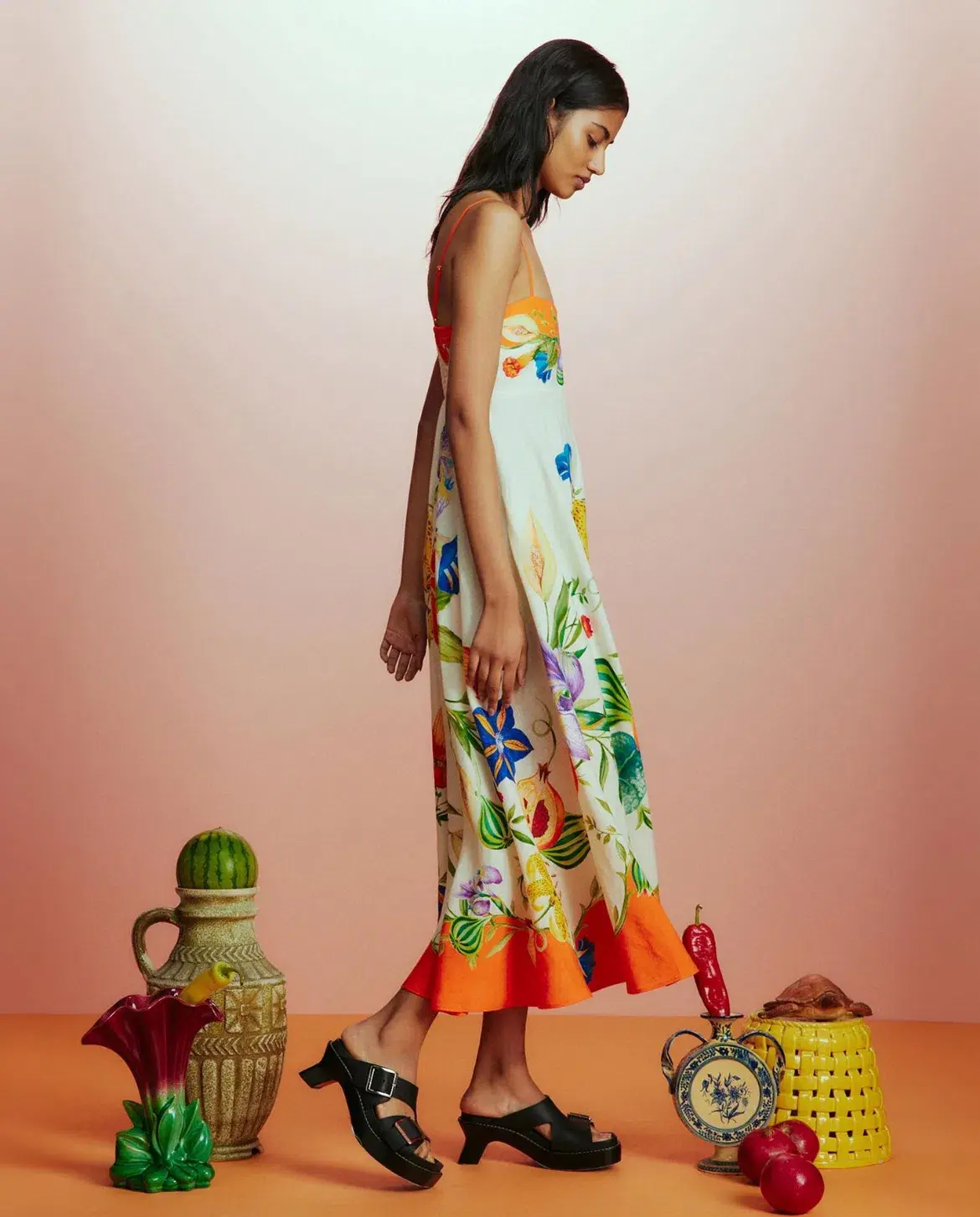 Alemais Flores Sundress Multi Size 10 - Image 2