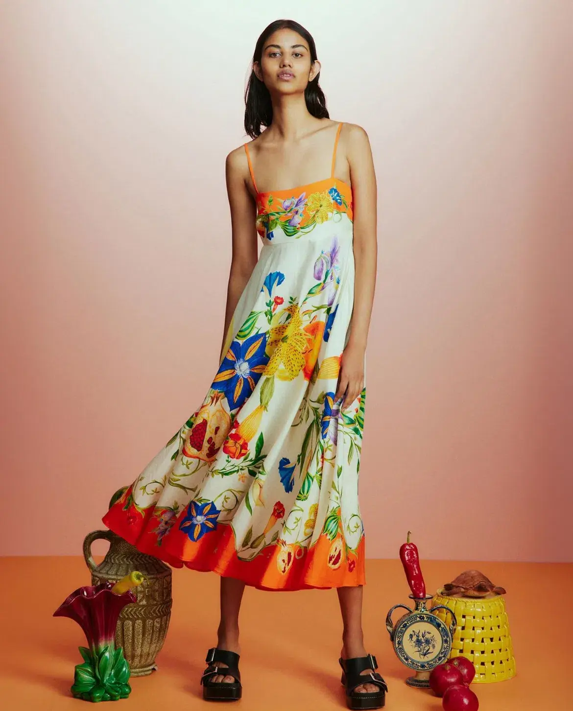 Alemais Flores Sundress Multi Size 10 - Image 1