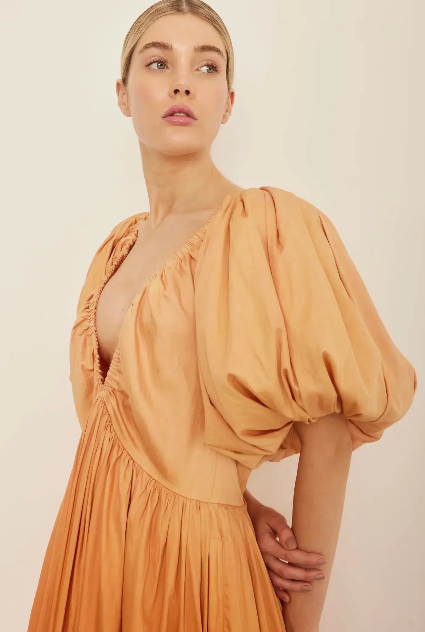 Rooh Collective Birthday Gown in Orange Ombre Size S - Image 2