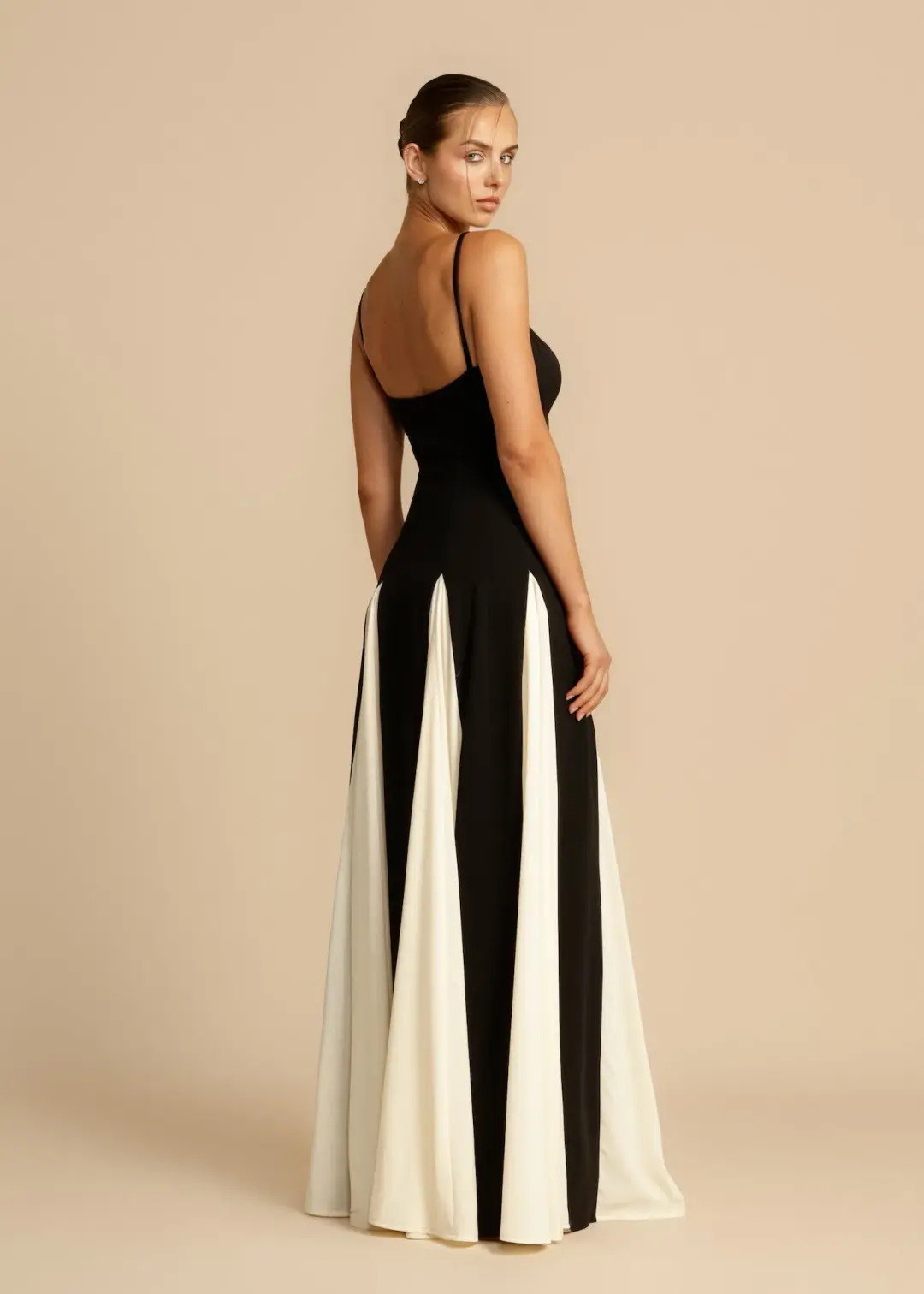 Arcina Ori Paloma Dress Black/White Size 12 for rent on The Volte - main image