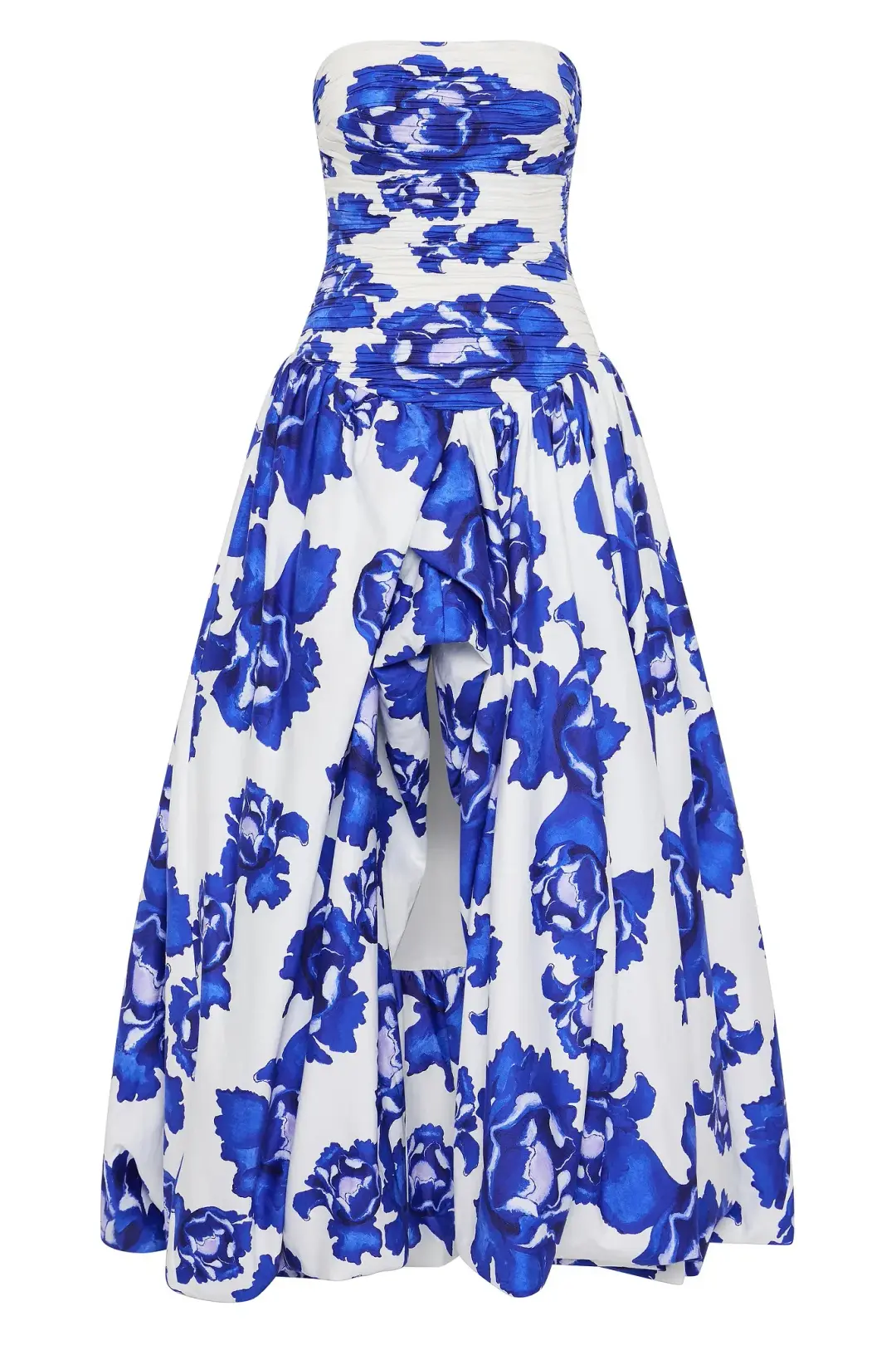 Aje Behold Maxi Dress Boldly Blooming Cobalt Floral Size 8 for rent on The Volte - main image