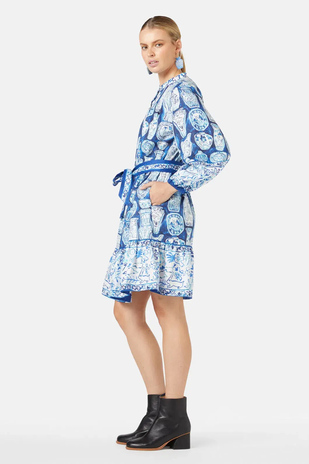 Gorman Porcelain Paradise Mini Party Dress Print Size 20  - Image 4