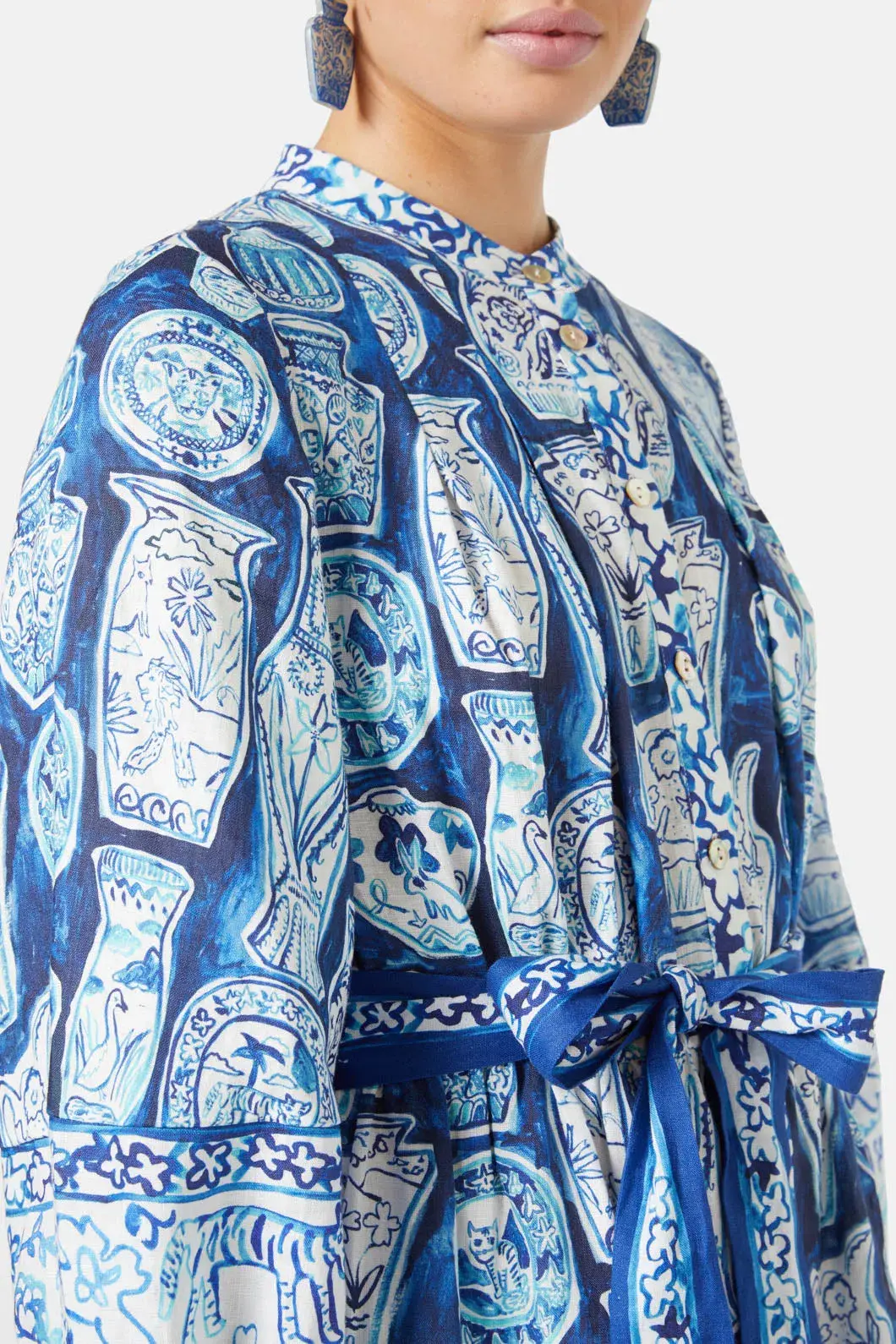 Gorman Porcelain Paradise Mini Party Dress Print Size 20  - Image 5