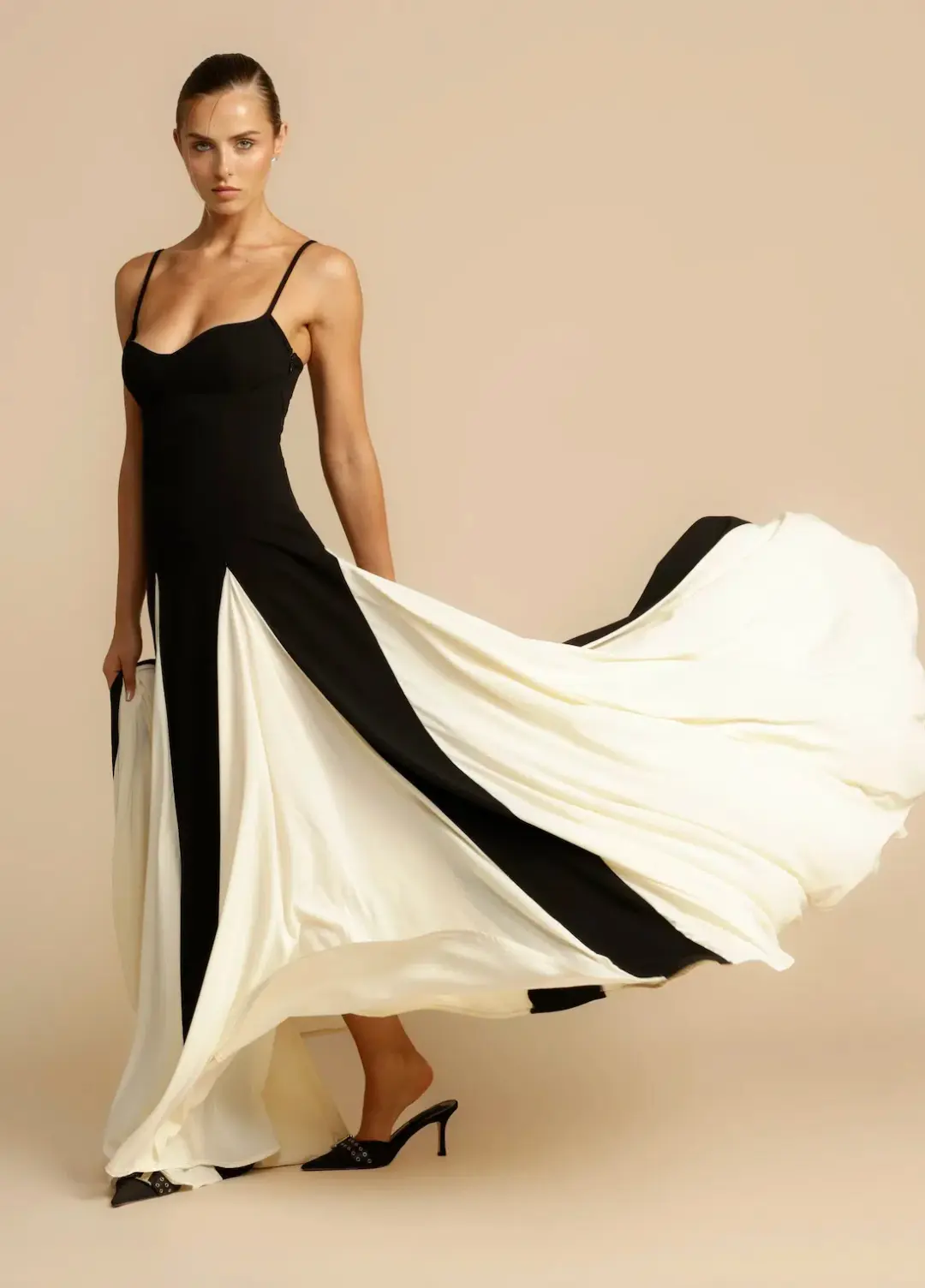 Arcina Ori Paloma Dress Black/White Size XS / AU 6 for rent on The Volte - main image