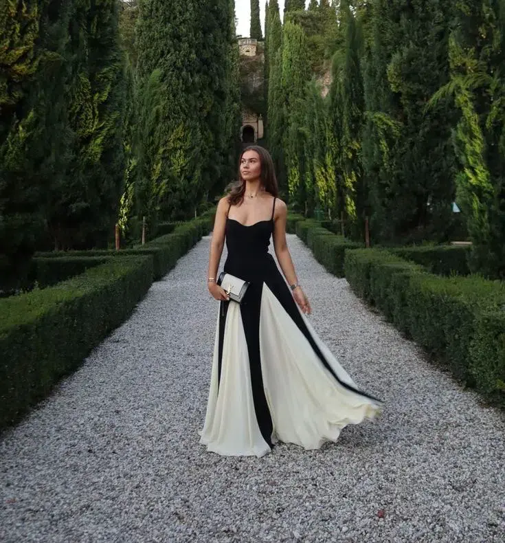 Arcina Ori Paloma Dress Black/White Size XS / AU 6 for rent on The Volte - main image