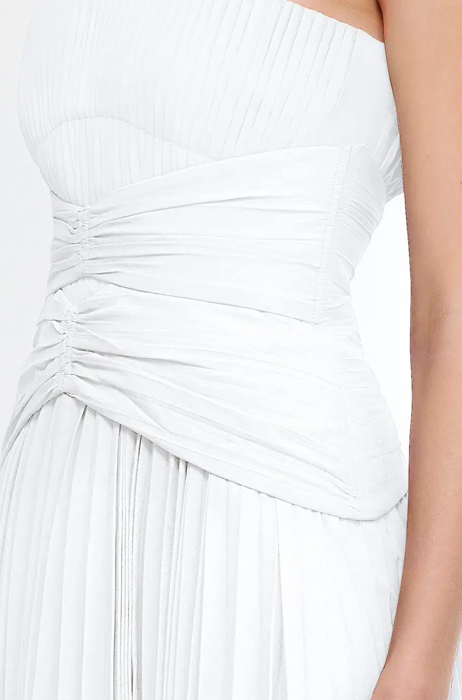 Acler Fairley Midi Dress Ivory Size 10 - Image 4