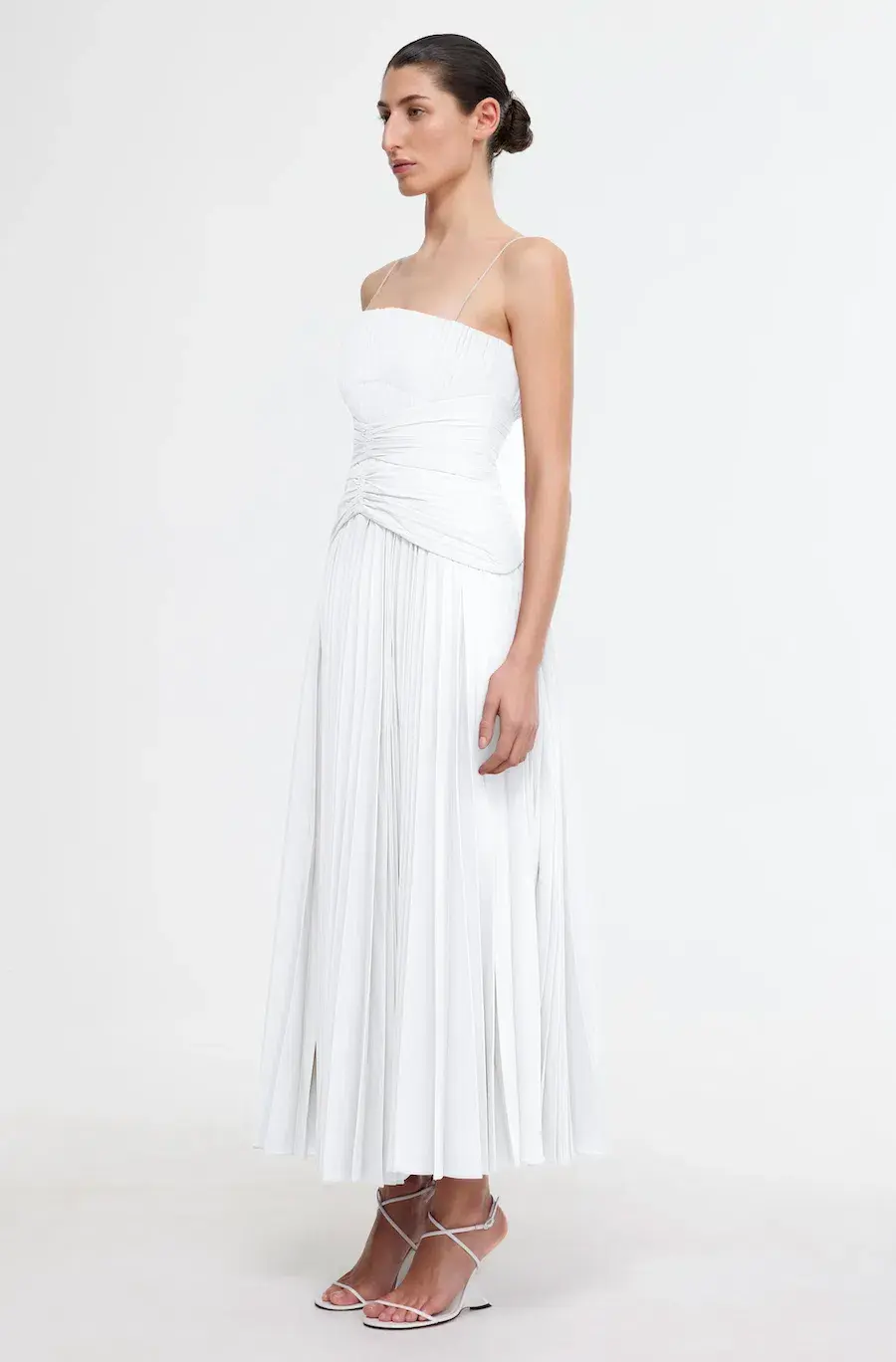 Acler Fairley Midi Dress Ivory Size 10 - Image 2