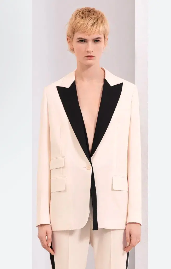 Stella McCartney Two-Piece Suit Cream/Black Size 12 - Image 1
