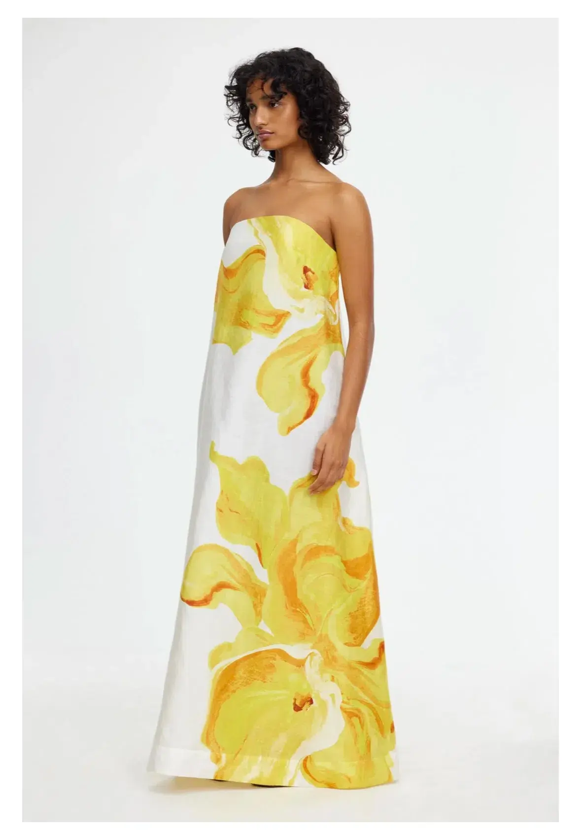 Acler Hopton Midi Dress in Ivory Calla Lily Size AU 14 - Image 2