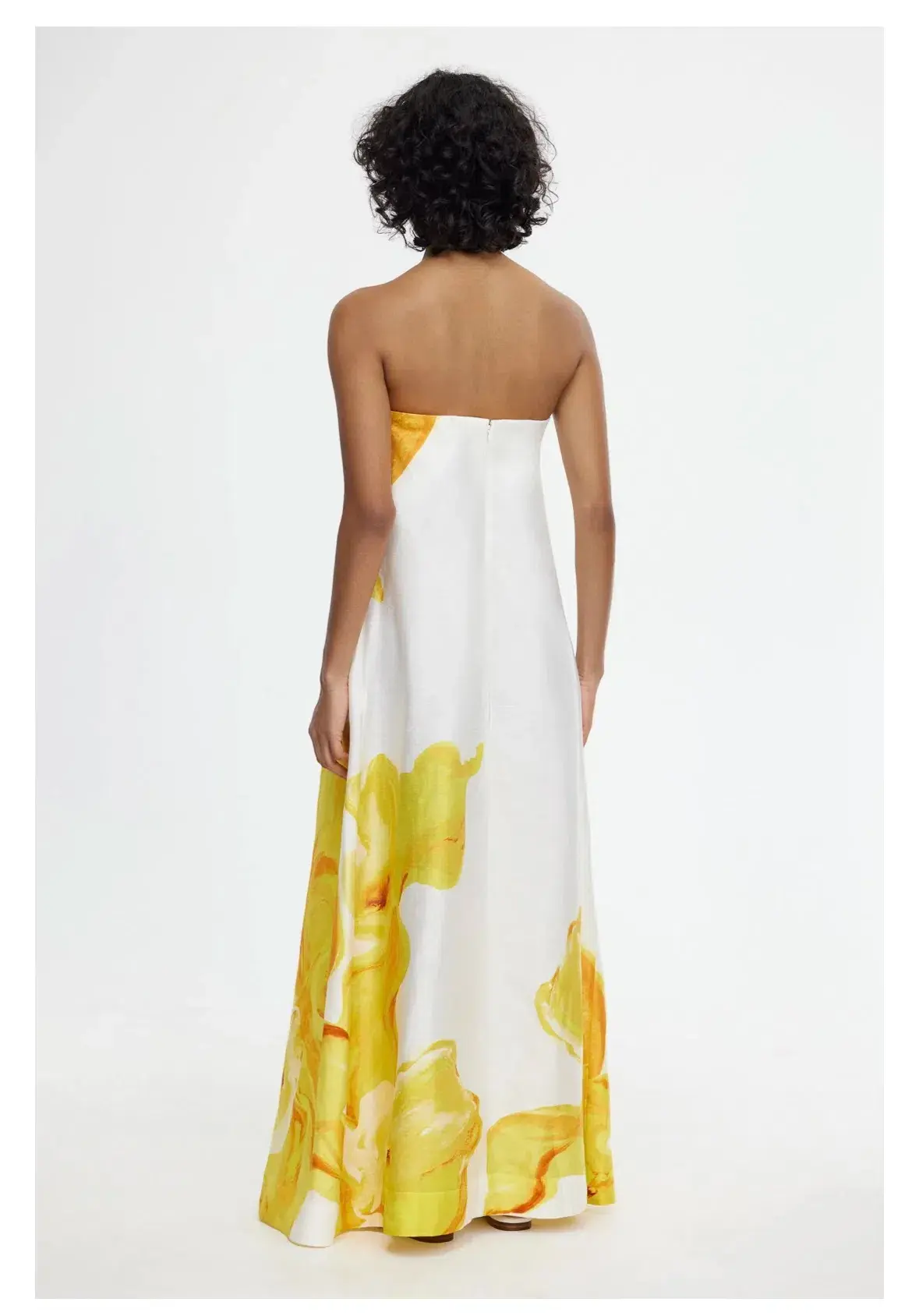 Acler Hopton Midi Dress in Ivory Calla Lily Size AU 14 - Image 3