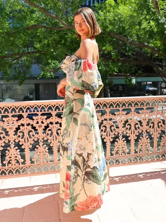 By Nicola Paradiso Maxi Dress in Primavera Print Size 12 for rent on The Volte - main image