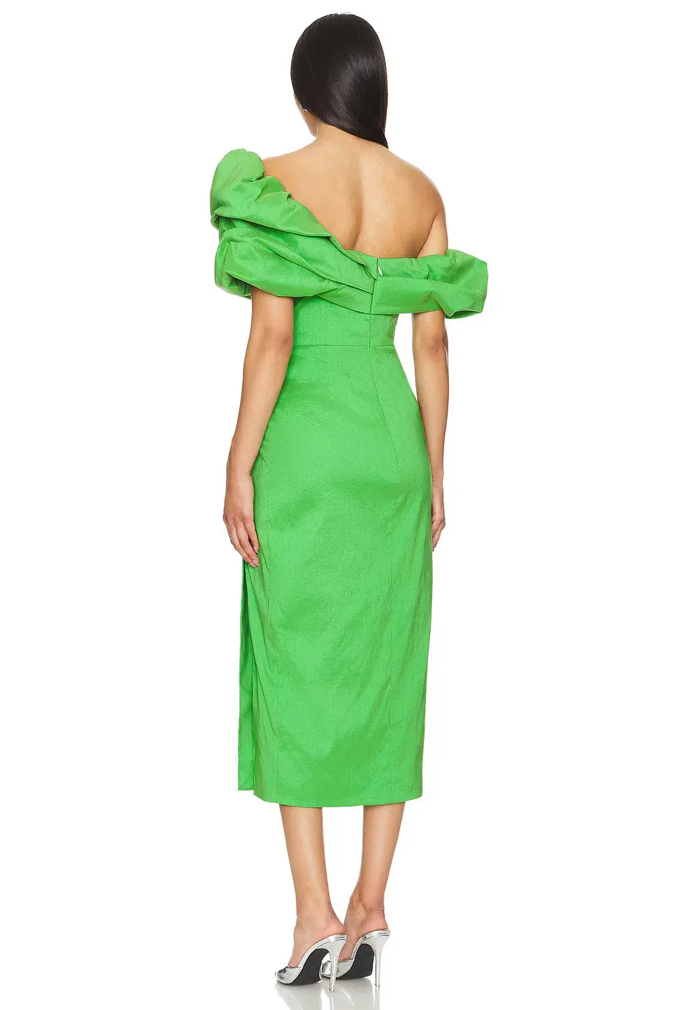 Rachel Gilbert Gia Midi Dress Green Size 10 for rent on The Volte - main image