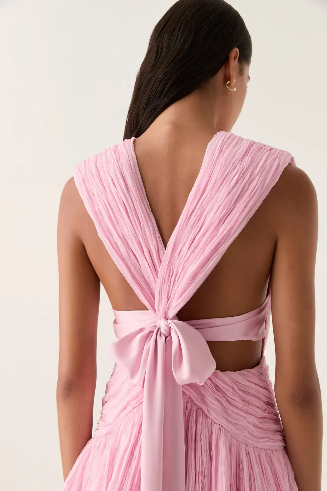 Aje Escapist Mini Dress Flash Pink Size 8 for rent on The Volte - main image