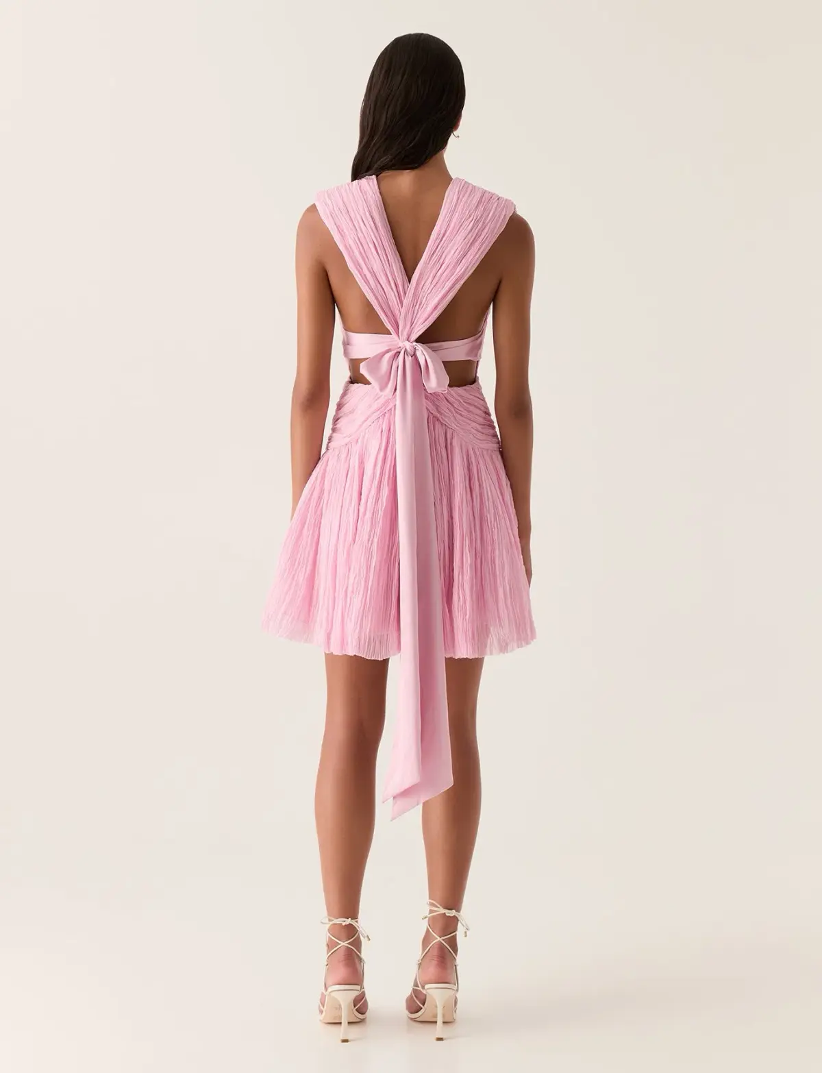Aje Escapist Mini Dress Flash Pink Size 8 - Image 2