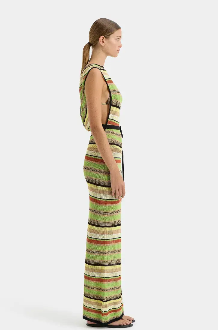 Sir the Label Coastline Tie Dress Palm Stripe Size 1 / AU 8 - Image 3