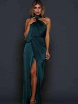 Elle Zeitoune William Gown Emerald Green 10 for rent on The Volte - main image