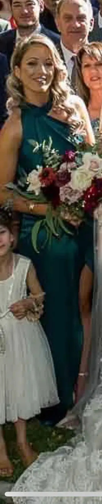 Elle Zeitoune William Gown Emerald Green 10 - Image 7