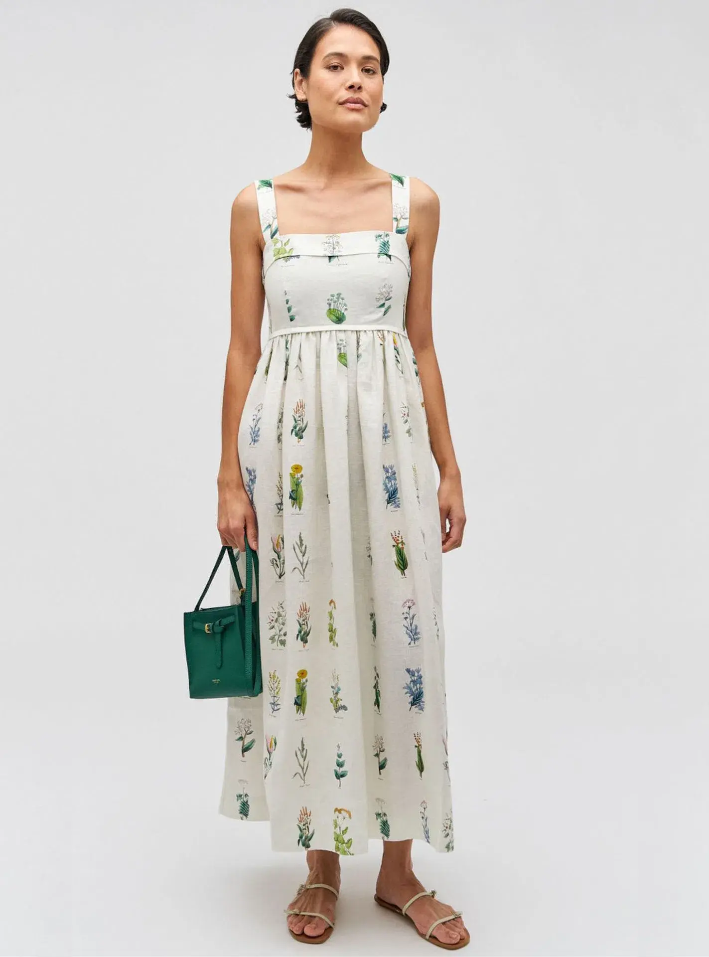 Oroton Greenhouse Floral Sundress Mist Size 10 - Image 1