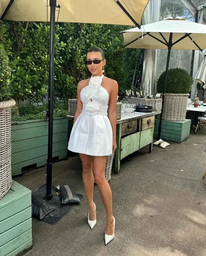 Eliya The Label Bethani Mini Dress White Size S / AU 8 - Image 9