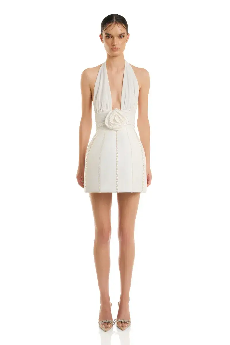 Eliya The Label Bethani Mini Dress White Size M / AU 10 for rent on The Volte - main image
