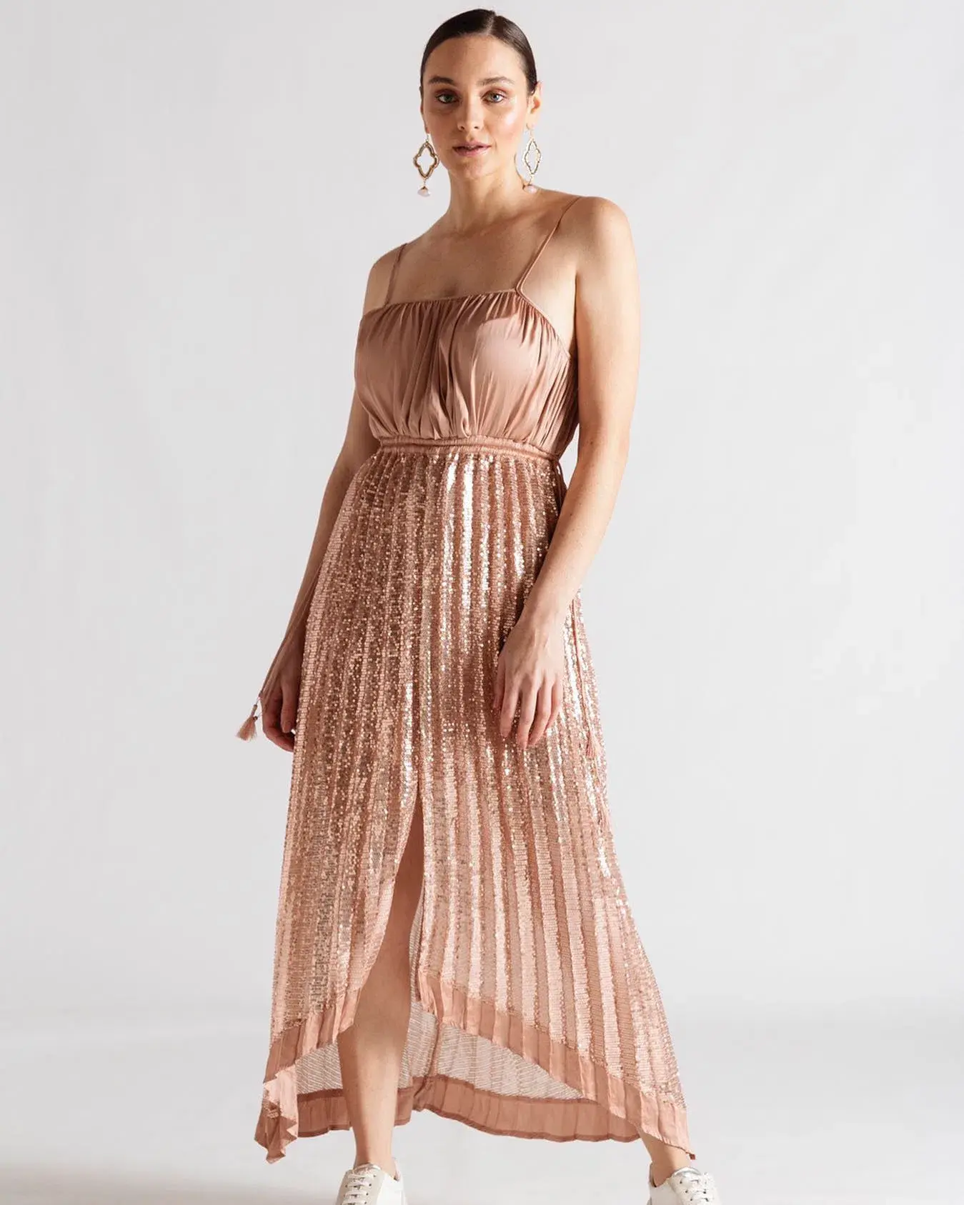 Flannel Scarlet Cami Dress Blush Size 6 - Image 1