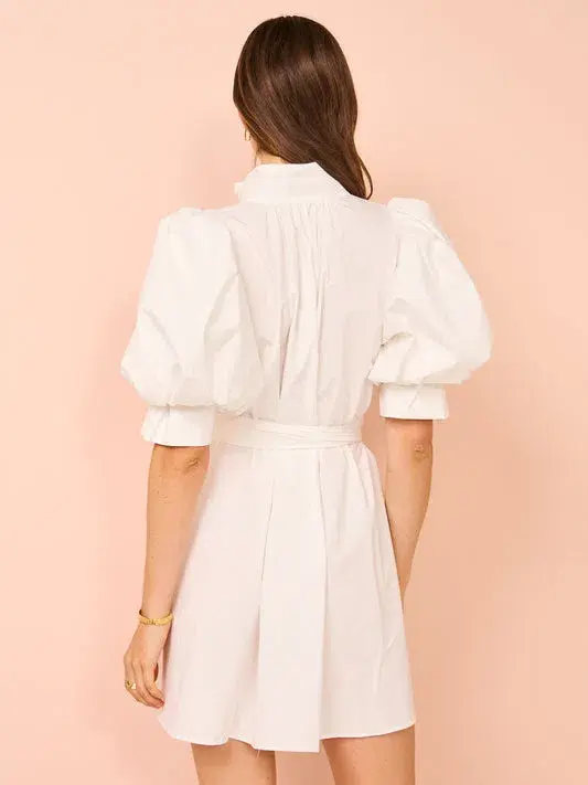 Leo Lin Eli Mini Dress Snow Size 10 - Image 3