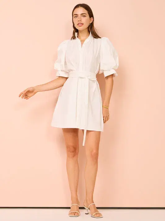 Leo Lin Eli Mini Dress Snow Size 10 - Image 1