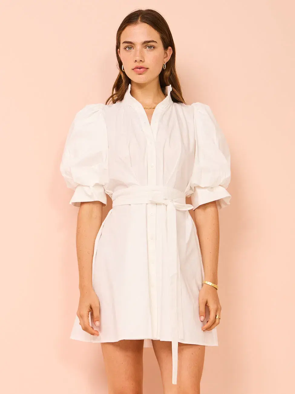 Leo Lin Eli Mini Dress Snow Size 10 - Image 2
