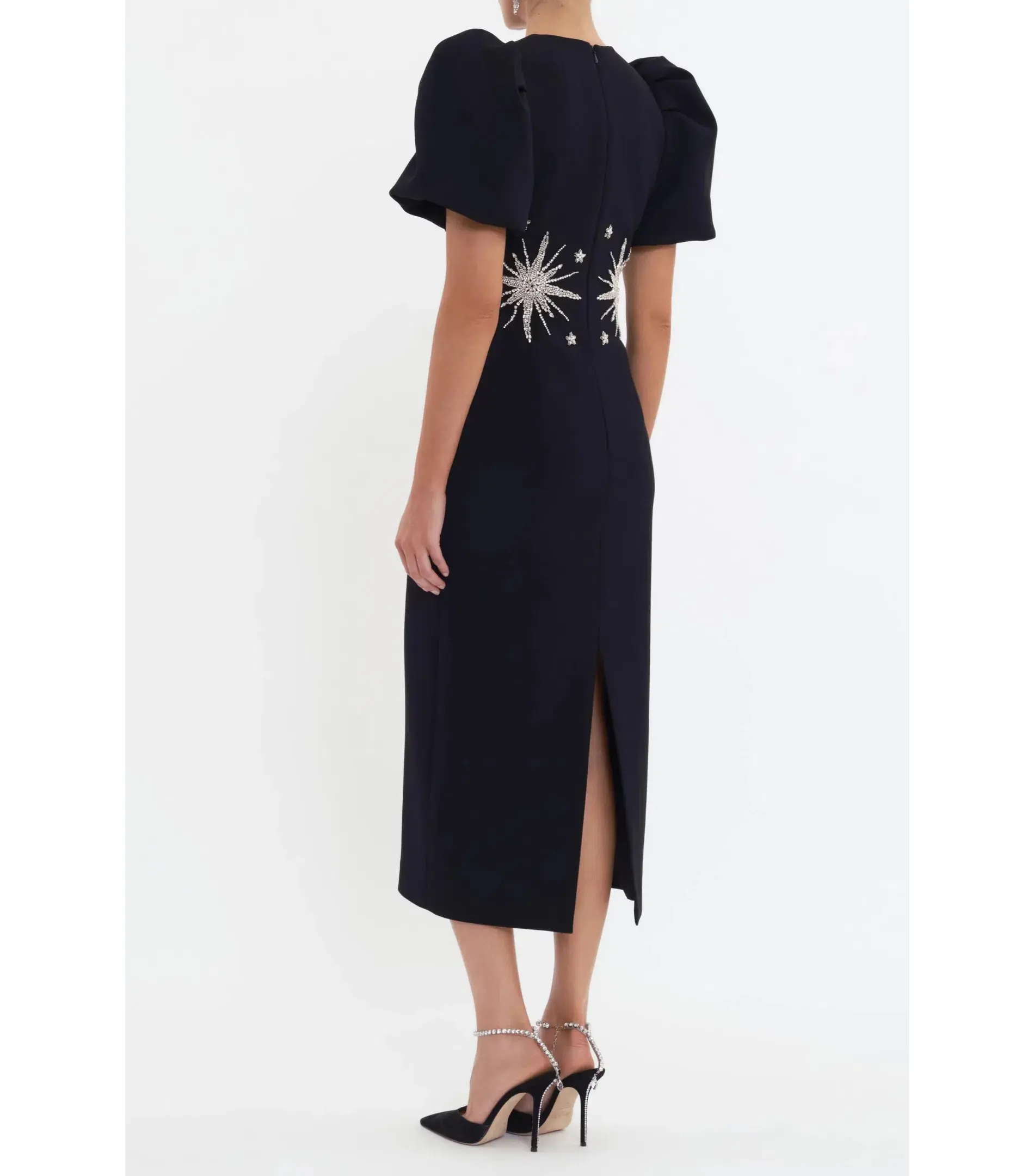 Rebecca Vallance Estella Midi Dress Black Size AU 8 - Image 3