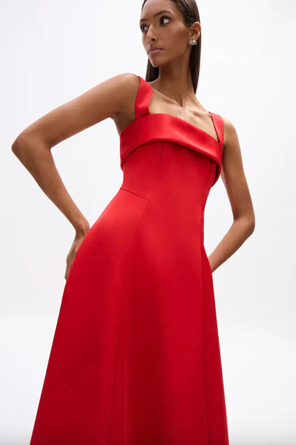 Rachel Gilbert Sera Gown Red Size AU 12  - Image 2