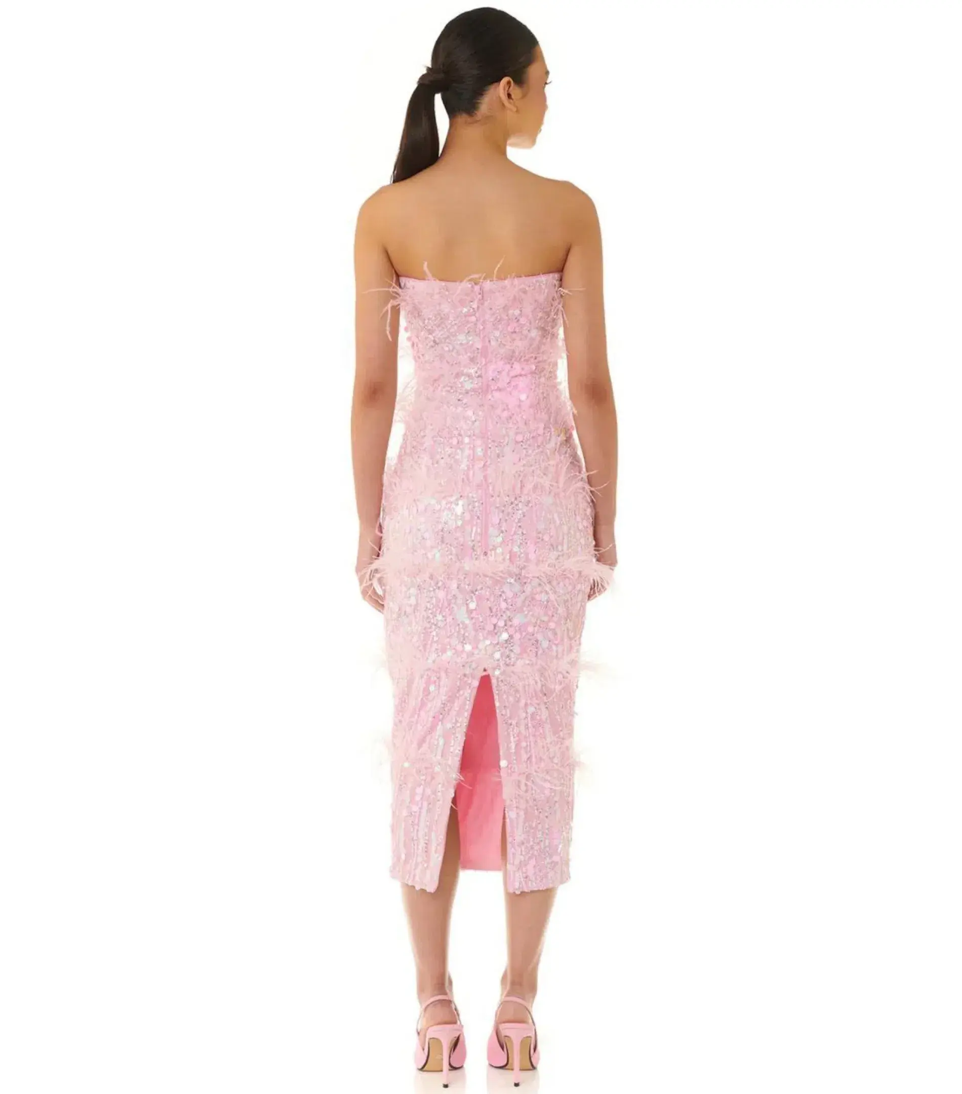 Eliya The Label Madelyn Midi Dress Pink Size XL / AU 14 - Image 3