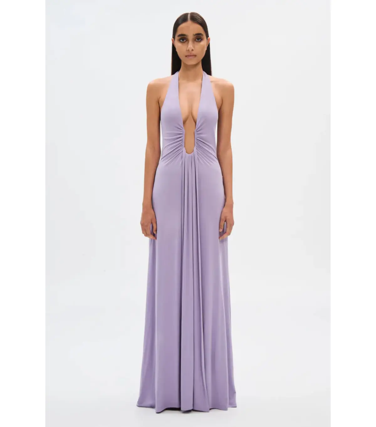 Misha Jennifer Cupro Maxi Dress in Lilac Size 6 - Image 1