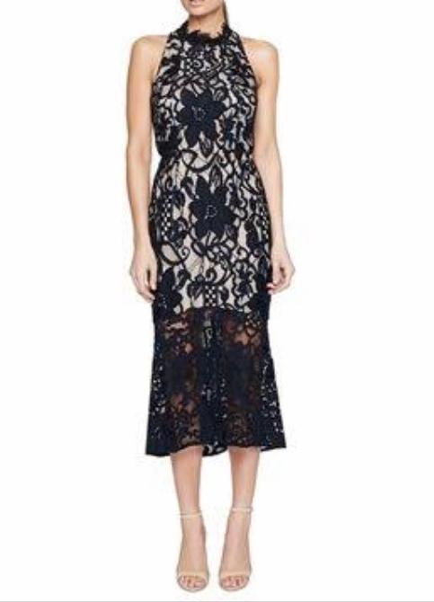 Rodeo Show Madrid Lace Midi Dress Black Size 6 - Image 2