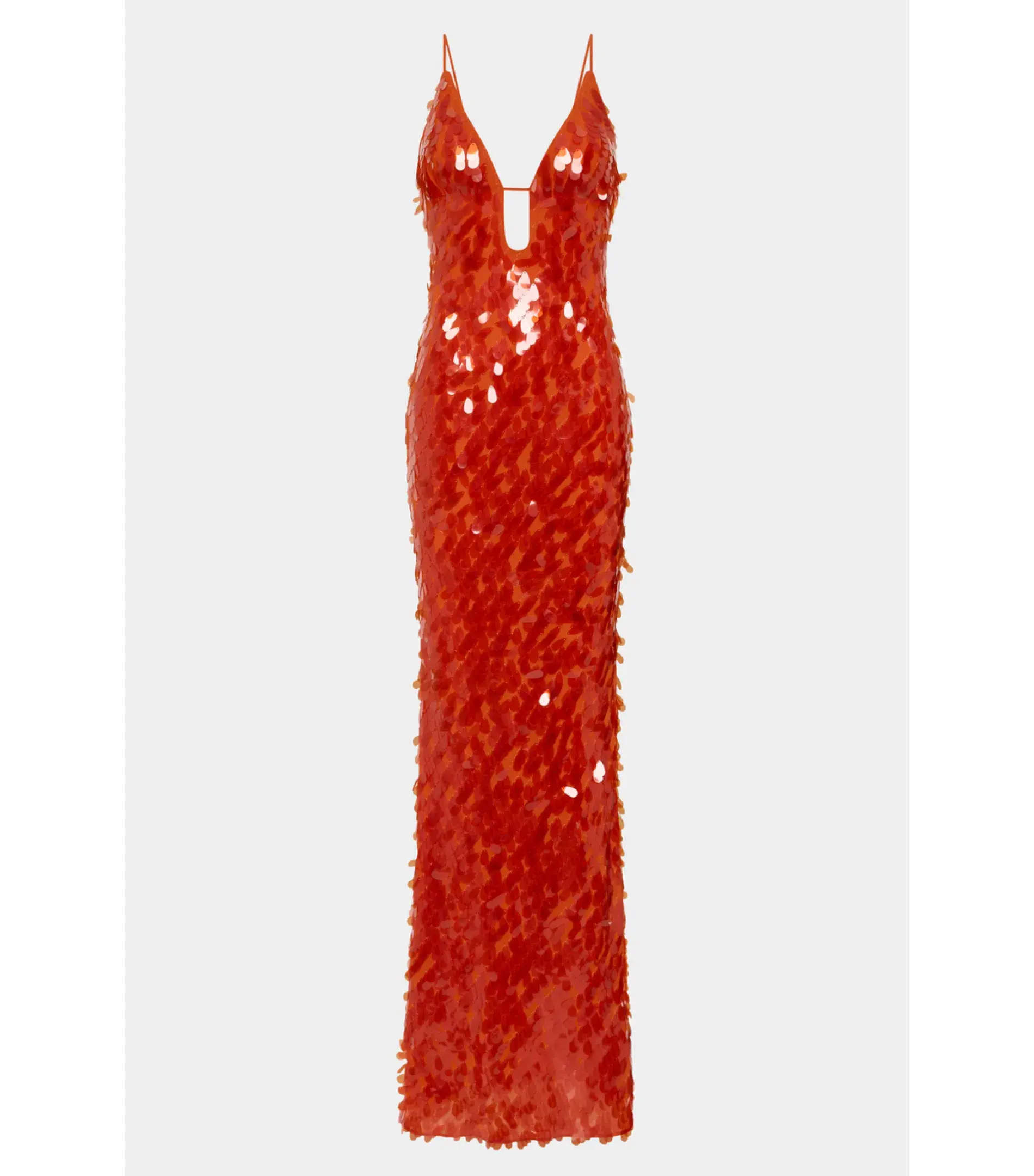 Misha Sapphire Sequin Maxi Dress Red Size 8 - Image 4
