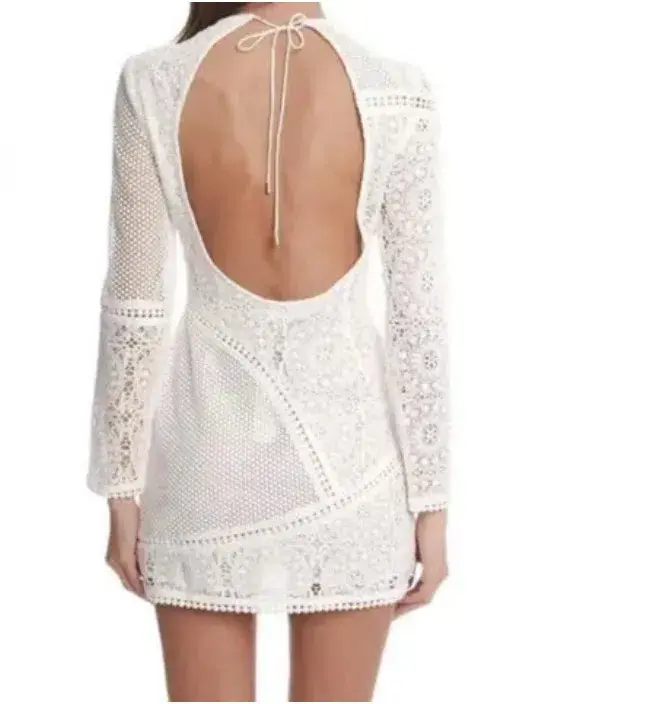 Zimmermann Anais Lace Dress White AU 0 - Image 4