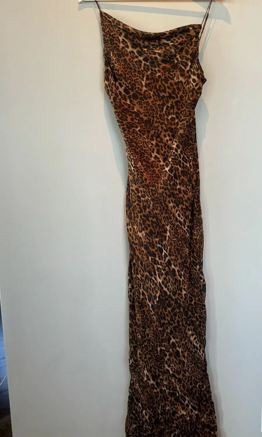 CAMI NYC Silk Slip Dress Leopard Size S - Image 4
