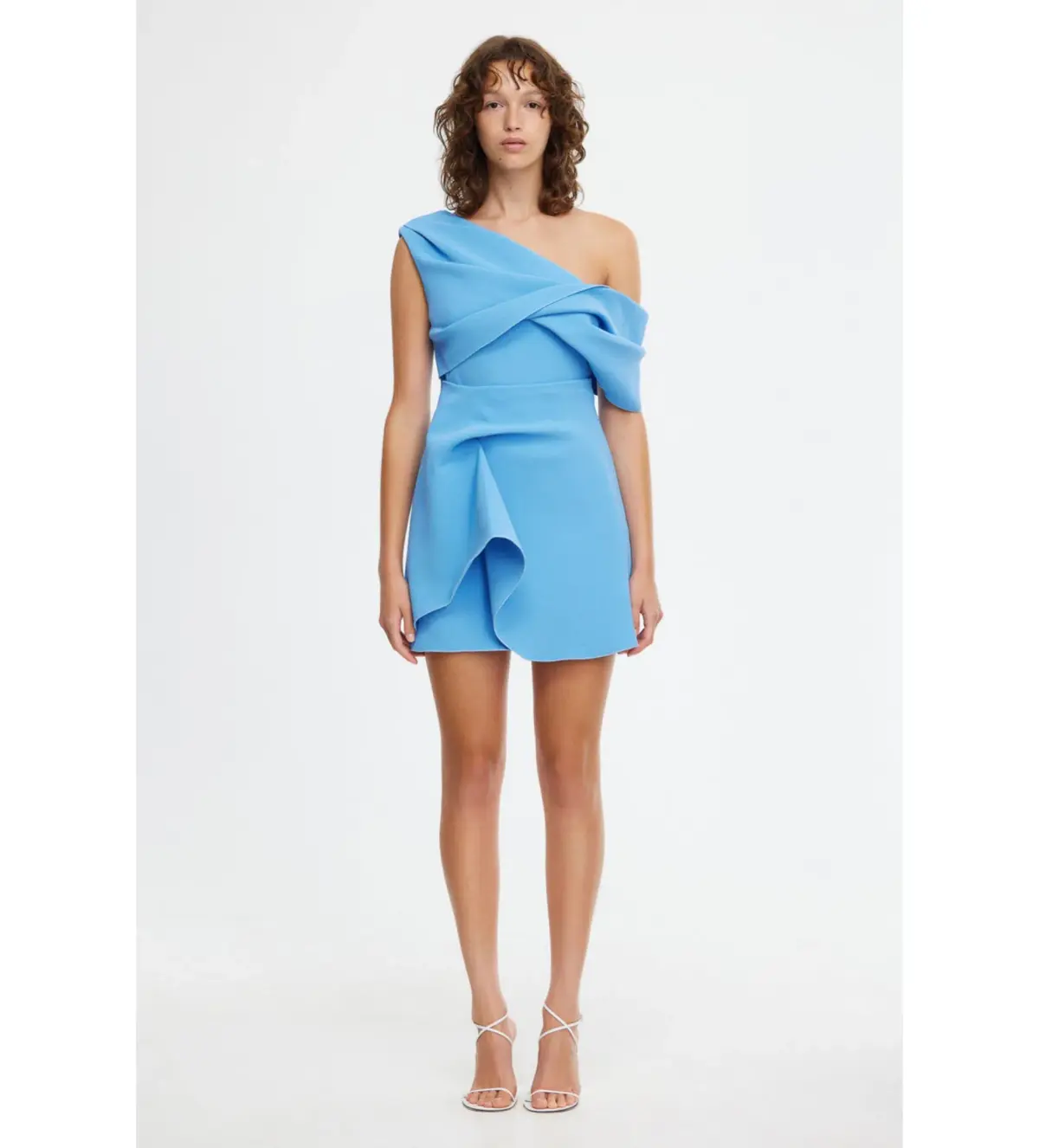 Acler Ashford Mini Dress - Blue - Size 8 - Image 1