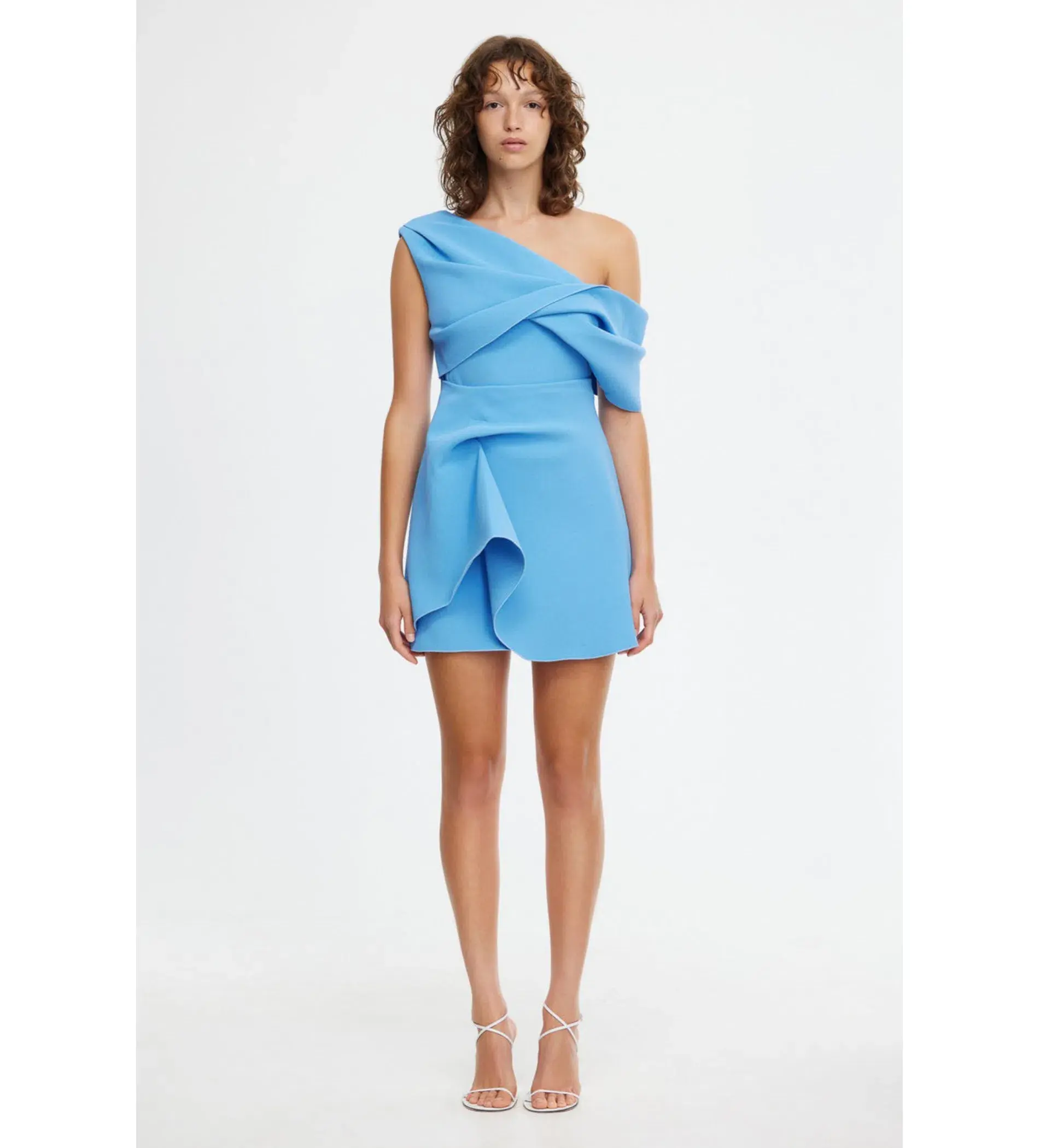 Acler Ashford Mini Dress - Blue - Size 8 - Image 1