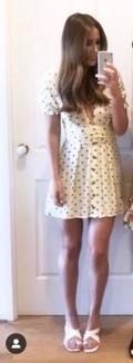 Faithfull the Brand, Vanelli Mini Dress Lemon Yellow Size 8 - Image 3