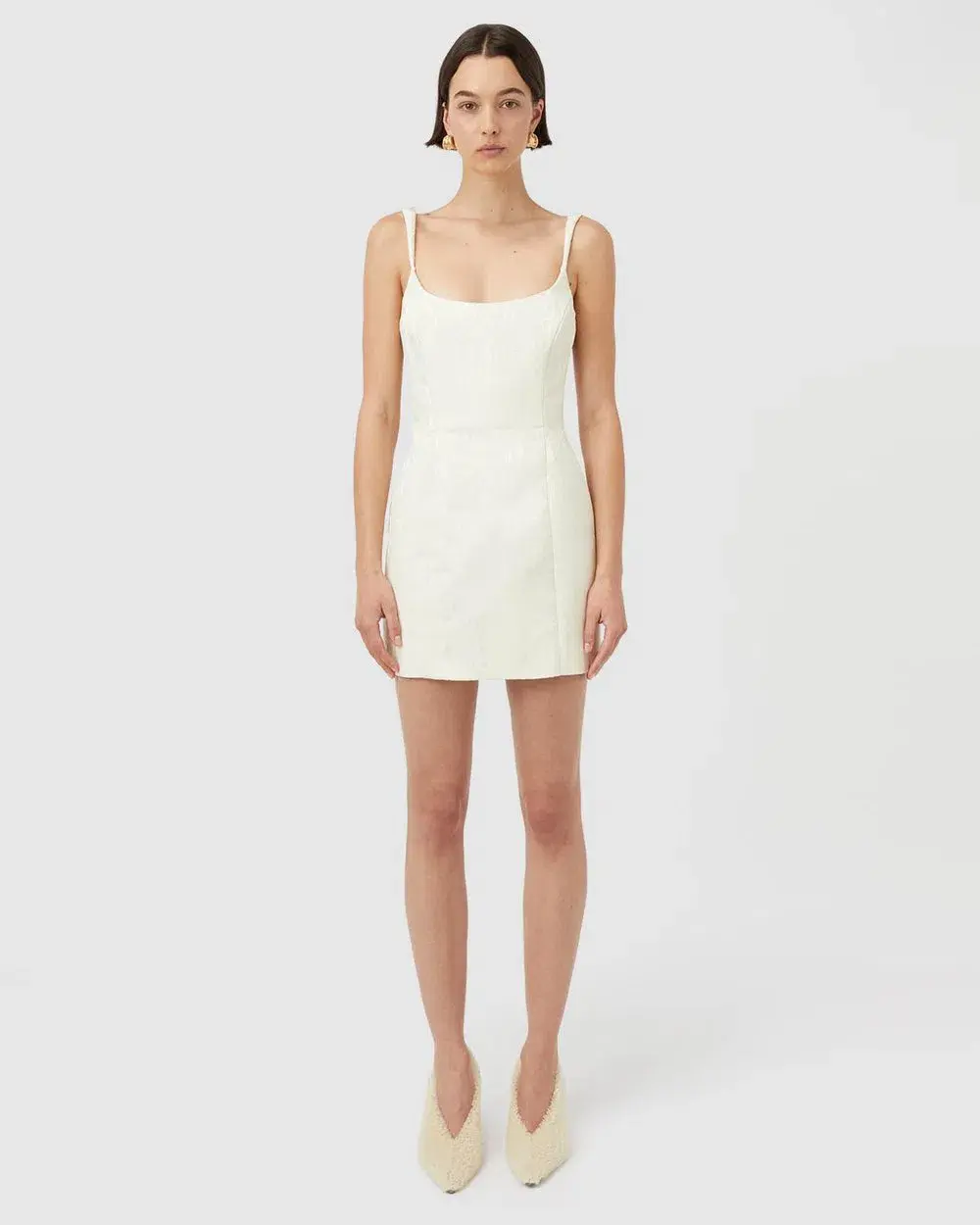 Camilla And Marc Malla Mini Dress Cream Size 12 - Image 1