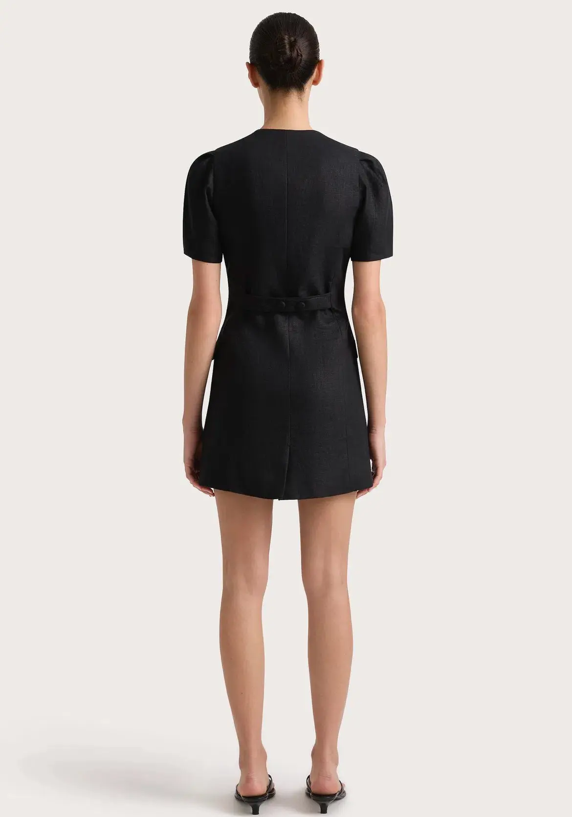 Faithfull the Brand Emma Mini Dress Black Size 10 - Image 2