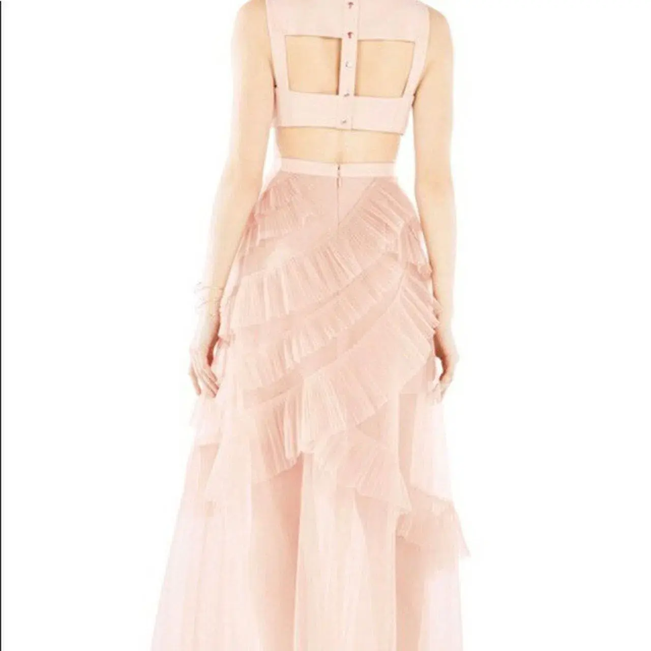 BCBGMAXAZRIA Avalon Gown Blush Size 0 / AU 6 - Image 4